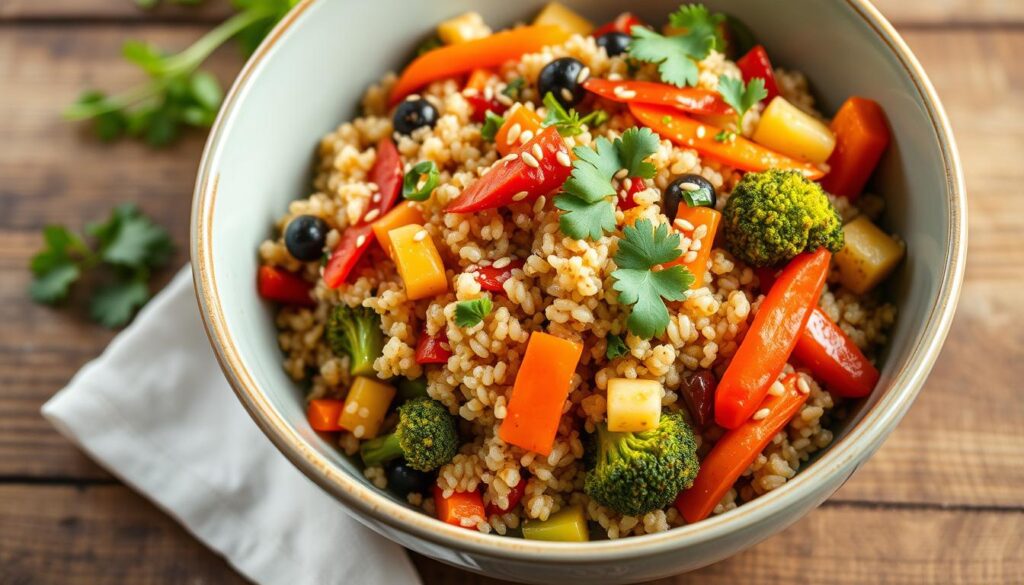 Asian quinoa stir-fry