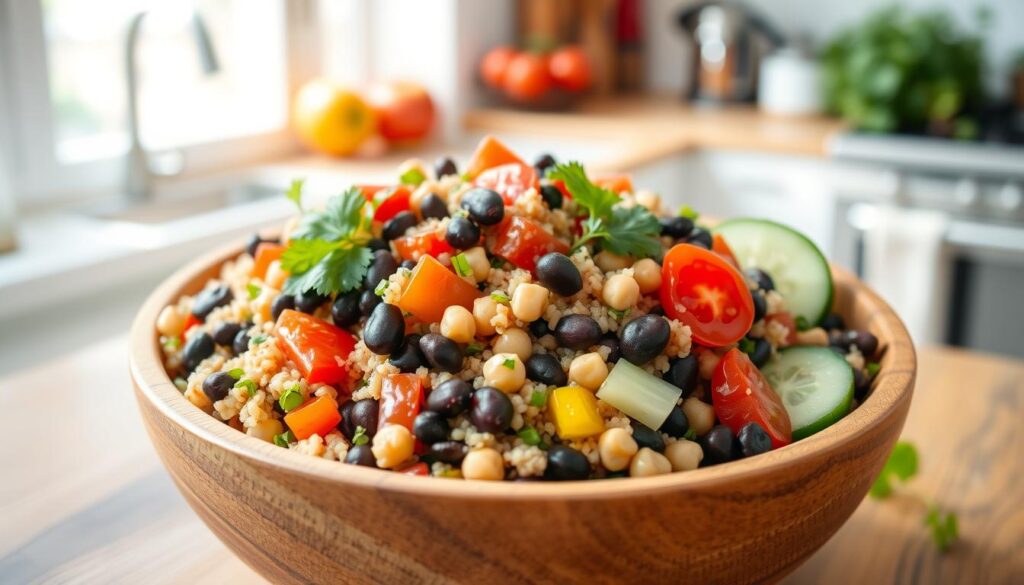 Grain and bean salad