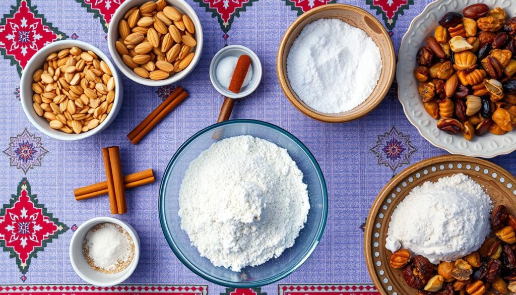 Moroccan cookie ingredients