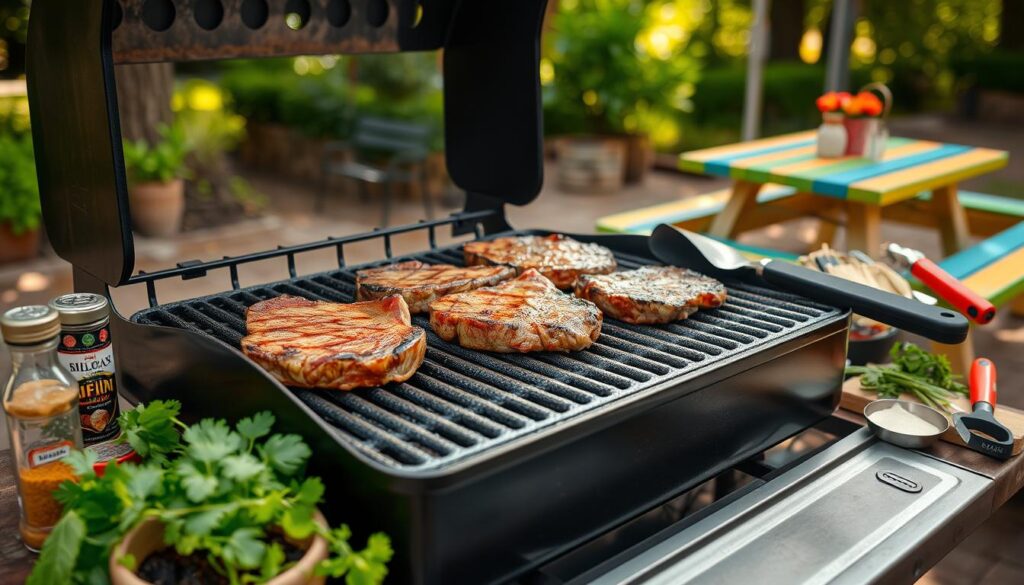 grill setup