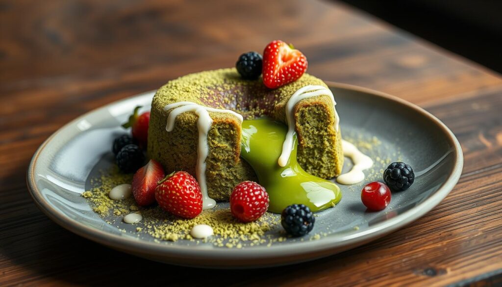 matcha green tea lava cake